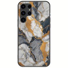 The Marble Collection - Artistic Samsung Galaxy S23 Ultra 5G Black TPU (Μαύρη Σιλικόνη)