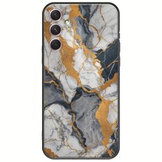 The Marble Collection - Artistic Samsung Galaxy A14 5G Black TPU (Μαύρη Σιλικόνη)