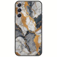 The Marble Collection - Artistic Samsung Galaxy A54 5G Black TPU (Μαύρη Σιλικόνη)