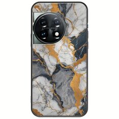 The Marble Collection - Artistic OnePlus 11 5G Black TPU (Μαύρη Σιλικόνη)