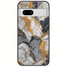 The Marble Collection - Artistic Google Pixel 7a 5G Black TPU (Μαύρη Σιλικόνη)