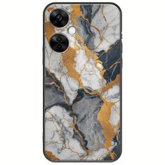 The Marble Collection - Artistic OnePlus Nord CE 3 Lite 5G Black TPU (Μαύρη Σιλικόνη)