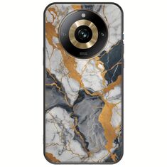 The Marble Collection - Artistic Realme 11 Pro Plus 5G Black TPU (Μαύρη Σιλικόνη)