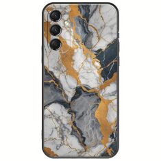 The Marble Collection - Artistic Samsung Galaxy M34 5G Black TPU (Μαύρη Σιλικόνη)