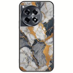 The Marble Collection - Artistic OnePlus 12 5G Black TPU (Μαύρη Σιλικόνη)
