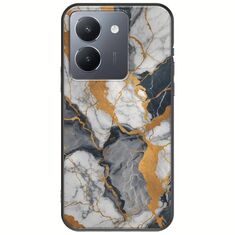 The Marble Collection - Artistic Vivo Y36 4G / 5G Black TPU (Μαύρη Σιλικόνη)