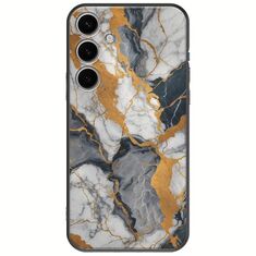 The Marble Collection - Artistic Samsung Galaxy A35 5G Black TPU (Μαύρη Σιλικόνη)