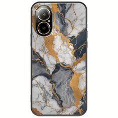 The Marble Collection - Artistic Realme C67 4G Black TPU (Μαύρη Σιλικόνη)