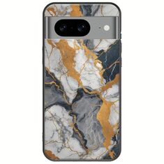 The Marble Collection - Artistic Google Pixel 8a 5G Black TPU (Μαύρη Σιλικόνη)