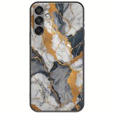 The Marble Collection - Artistic Samsung Galaxy M55 5G Black TPU (Μαύρη Σιλικόνη)
