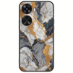 The Marble Collection - Artistic Huawei Nova 12 SE Black TPU (Μαύρη Σιλικόνη)
