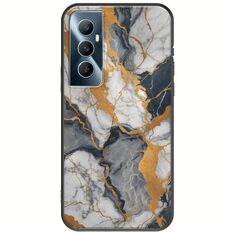 The Marble Collection - Artistic Realme C65 4G Black TPU (Μαύρη Σιλικόνη)