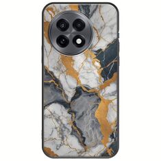 The Marble Collection - Artistic OnePlus 13R 5G Black TPU (Μαύρη Σιλικόνη)