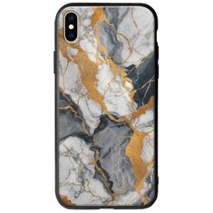 The Marble Collection - Artistic iPhone X / XS Groove TPU (Tempered Glass και TPU)