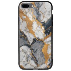 The Marble Collection - Artistic iPhone 7 Plus Groove TPU (Tempered Glass και TPU)