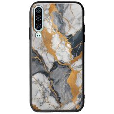 The Marble Collection - Artistic Huawei P30 Groove TPU (Tempered Glass και TPU)