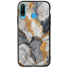 The Marble Collection - Artistic Huawei P30 Lite Groove TPU (Tempered Glass και TPU)