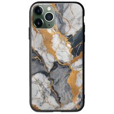 The Marble Collection - Artistic iPhone 11 Pro Groove TPU (Tempered Glass και TPU)