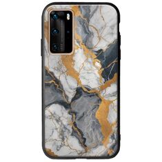 The Marble Collection - Artistic Huawei P40 Pro Groove TPU (Tempered Glass και TPU)