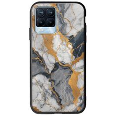 The Marble Collection - Artistic Realme 8 / 8 Pro Groove TPU (Tempered Glass και TPU)