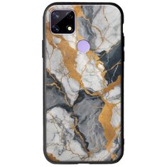 The Marble Collection - Artistic Realme C21 Groove TPU (Tempered Glass και TPU)