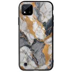 The Marble Collection - Artistic Realme C11 2021 Groove TPU (Tempered Glass και TPU)