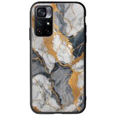 The Marble Collection - Artistic Xiaomi Poco M4 Pro 5G Groove TPU (Tempered Glass και TPU)