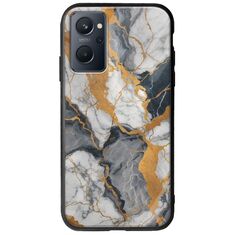 The Marble Collection - Artistic Realme 9i Groove TPU (Tempered Glass και TPU)