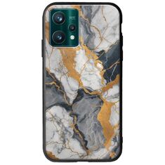 The Marble Collection - Artistic Realme 9 Pro Groove TPU (Tempered Glass και TPU)