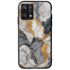 The Marble Collection - Artistic Realme 9 Pro Plus Groove TPU (Tempered Glass και TPU)