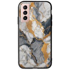 The Marble Collection - Artistic Samsung Galaxy S22 Groove TPU (Tempered Glass και TPU)