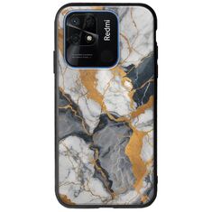 The Marble Collection - Artistic Xiaomi Redmi 10C Groove TPU (Tempered Glass και TPU)