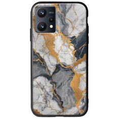 The Marble Collection - Artistic Realme 9 4G Groove TPU (Tempered Glass και TPU)