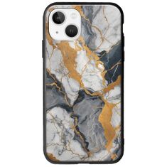 The Marble Collection - Artistic iPhone 14 Groove TPU (Tempered Glass και TPU)