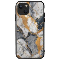 The Marble Collection - Artistic iPhone 14 Plus Groove TPU (Tempered Glass και TPU)