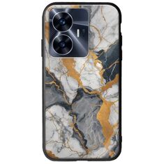 The Marble Collection - Artistic Realme C55 Groove TPU (Tempered Glass και TPU)