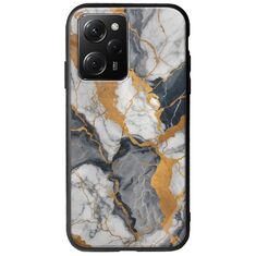 The Marble Collection - Artistic Xiaomi Poco X5 Pro 5G Groove TPU (Tempered Glass και TPU)