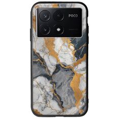 The Marble Collection - Artistic Xiaomi Poco X6 Pro 5G Groove TPU (Tempered Glass και TPU)