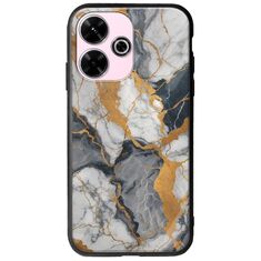 The Marble Collection - Artistic Xiaomi Poco M6 4G Groove TPU (Tempered Glass και TPU)