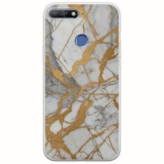The Marble Collection - Elegance Huawei Y6 Prime 2018 Flexible TPU (Διάφανη Σιλικόνη)