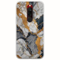 The Marble Collection - Artistic Xiaomi Redmi 8 Flexible TPU (Διάφανη Σιλικόνη)