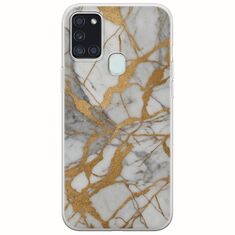 The Marble Collection - Elegance Samsung Galaxy A21s Flexible TPU (Διάφανη Σιλικόνη)