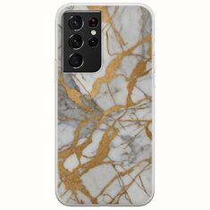 The Marble Collection - Elegance Samsung Galaxy S21 Ultra Flexible TPU (Διάφανη Σιλικόνη)