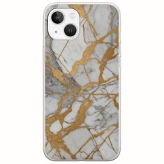 The Marble Collection - Elegance iPhone 14 Flexible TPU (Διάφανη Σιλικόνη)