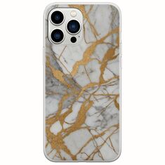 The Marble Collection - Elegance iPhone 14 Pro Flexible TPU (Διάφανη Σιλικόνη)