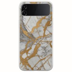 The Marble Collection - Elegance Samsung Galaxy Z Flip 4 5G Flexible TPU (Διάφανη Σιλικόνη)