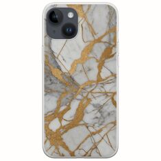 The Marble Collection - Elegance iPhone 15 Plus Flexible TPU (Διάφανη Σιλικόνη)
