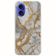 The Marble Collection - Elegance iPhone 16 Flexible TPU (Διάφανη Σιλικόνη)