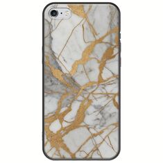 The Marble Collection - Elegance iPhone 6/6s Black TPU (Μαύρη Σιλικόνη)