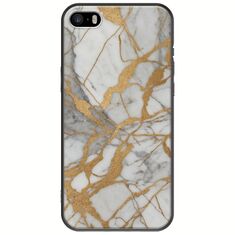 The Marble Collection - Elegance iPhone 5/5s/SE 2016 Black TPU (Μαύρη Σιλικόνη)